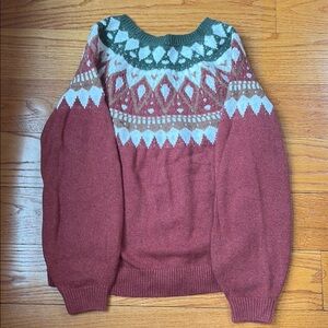 Fat Face Patterned Knit Sweater